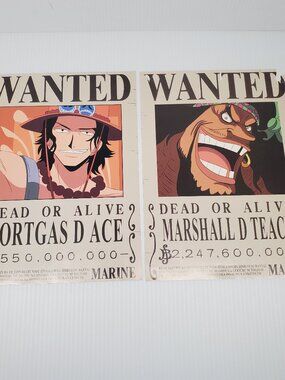 One Piece Dead or Alive, Portgas D Ace & Marshall D Teach, 8x12 Glossy